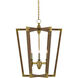 Bastian 3 Light 23.5 inch Chestnut/Brass Chandelier Ceiling Light, Medium