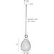 Eureka 1 Light Smoke Pendant Ceiling Light