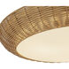Alora Mood Merida 3 Light 20.75 inch Rattan Flush Mount Ceiling Light