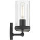 Lily 3 Light 20 inch Matte Black Vanity/Bath Bar Wall Light