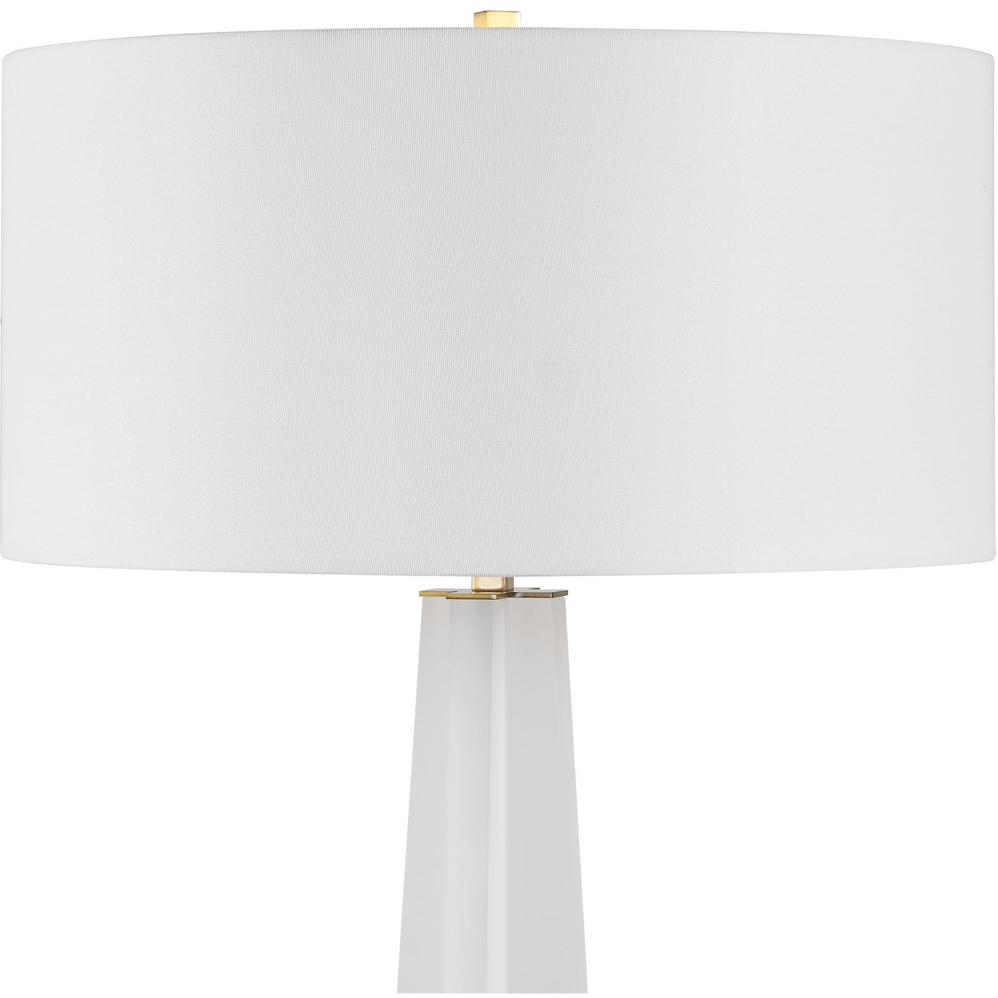 Rosin 66.25 inch 150 watt Frosted White Acrylic with Antique Brass and Black Floor Lamp Portable Light