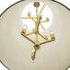 Coco 9 Light 20 inch Matte White/French Gold Foyer Pendant Ceiling Light