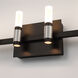Albany LED 26.5 inch Silver and Black Vanity Light Wall Light