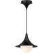 Alora Mood Fuji Pendant Ceiling Light in Matte Black