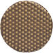 Tobias Round Rattan 30" Bar Stool in Brown and Tan Dot