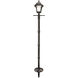 Baytown II 83 inch Black Lamp Post Set, Solar