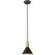 Ingo 1 Light 6 inch Matte Black Pendant Ceiling Light
