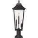 Gannon 3 Light 28.75 inch Black Outdoor Pier Mounted Fixture in G9
