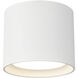 Uma 7.25 inch White Semi-Flush Mount Ceiling Light