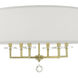 Paxton 6 Light 25.5 inch Aged Brass Chandelier Ceiling Light
