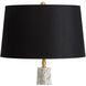 Roman 27 inch 150 watt White Table Lamp Portable Light