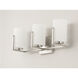 Dart 3 Light 21.25 inch Satin Nickel Vanity Light Wall Light