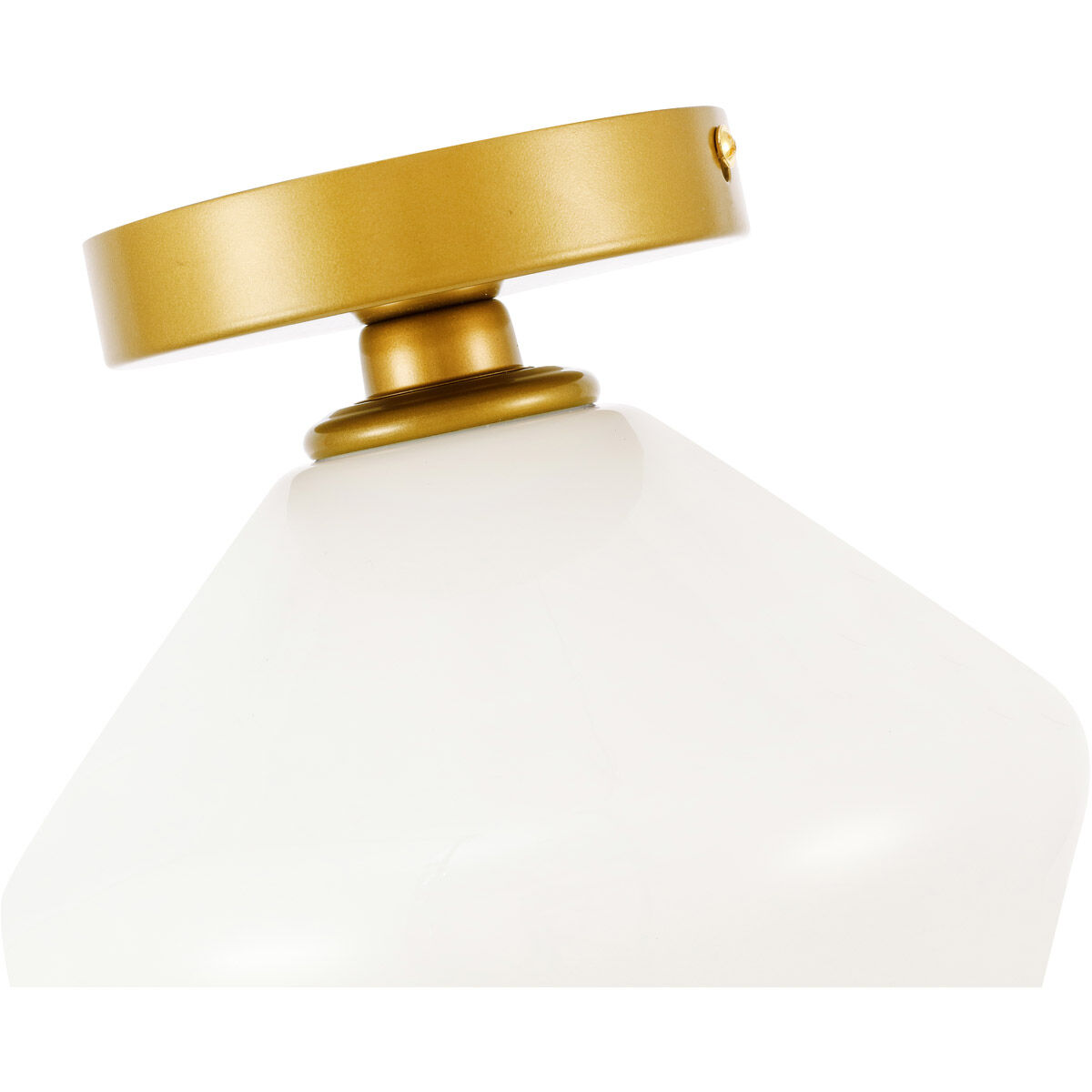 Rochester 1 Light 7.9 inch Brass Flush Mount Ceiling Light