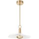 Novella LED 18 inch Polished Gold Convertible Pendant Ceiling Light
