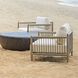 Borneo Weathered Dark Gray and Oyster White Outdoor Lounge Chair