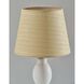 Everest 25.5 inch 100.00 watt White Ceramic Table Lamp Portable Light, Simplee Adesso