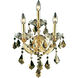 Maria Theresa 3 Light 12 inch Gold Wall Sconce Wall Light in Golden Teak, Royal Cut