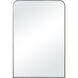Jackline 36 X 24 inch Polished Nickel Wall Mirror