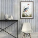 Blue Heron Gray Heron Blue Framed Art, Propac