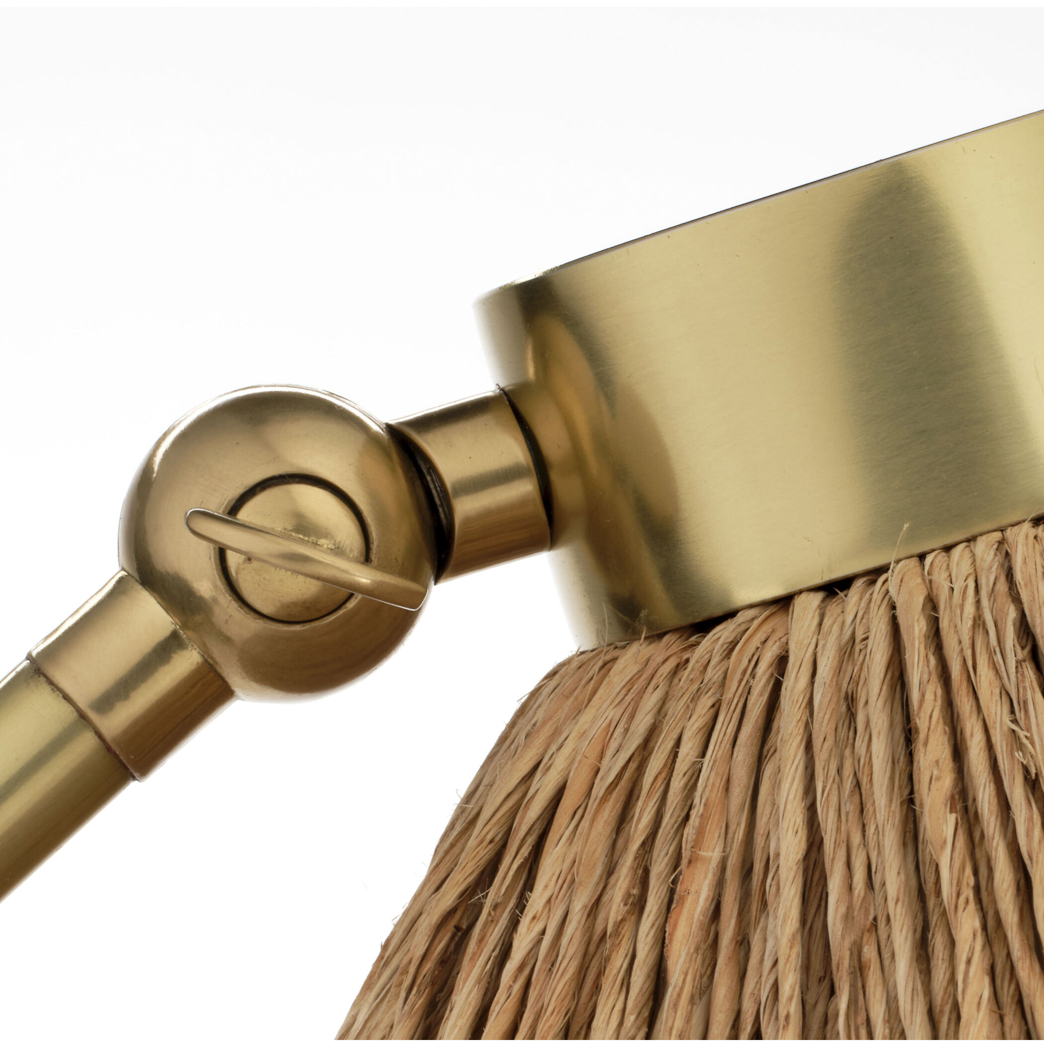 Fitzgerald 61.25 inch 75 watt Brushed Brass Floor Lamp Portable Light, Inline