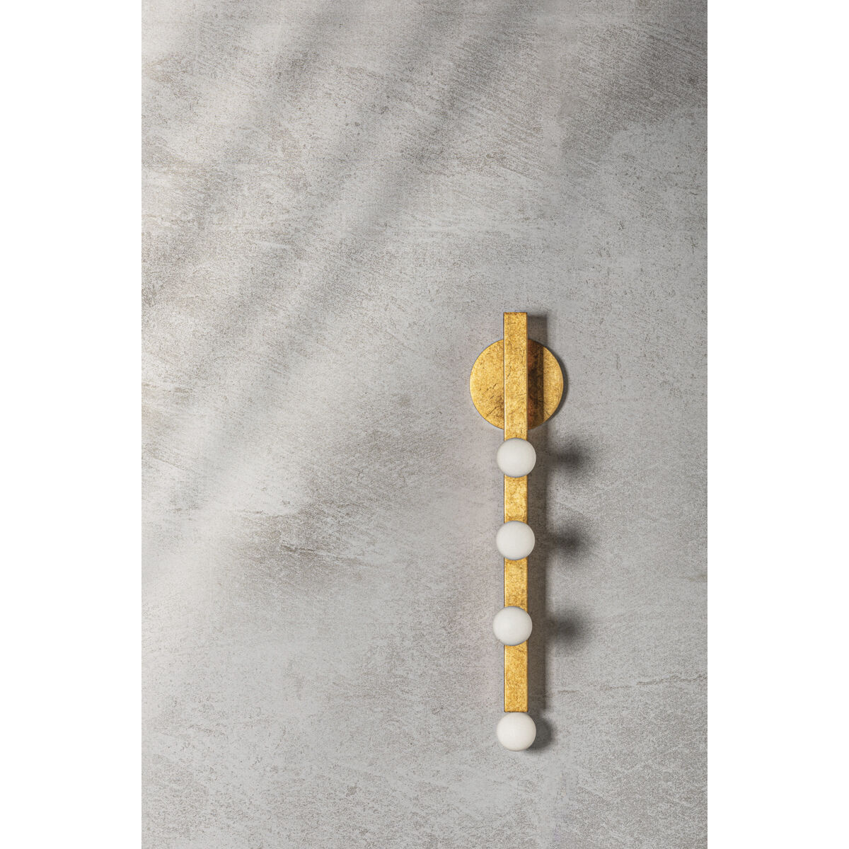 Sutter 4 Light 4.75 inch Vintage Gold Leaf Wall Sconce Wall Light