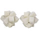 Cube Puzzle White Object, Set of 2