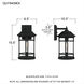 Quincy 1 Light 16 inch Earth Black Outdoor Wall Lantern, Large