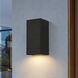 Kyler 10.25 inch Earth Black Outdoor Wall Lantern