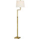 Suzanne Kasler Greer 43.25 inch 15 watt Hand-Rubbed Antique Brass Adjustable Bridge Floor Lamp Portable Light