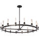 Windsor 16 Light 60.9 inch Oil Rubbed Bronze Chandelier Ceiling Light in Frosted