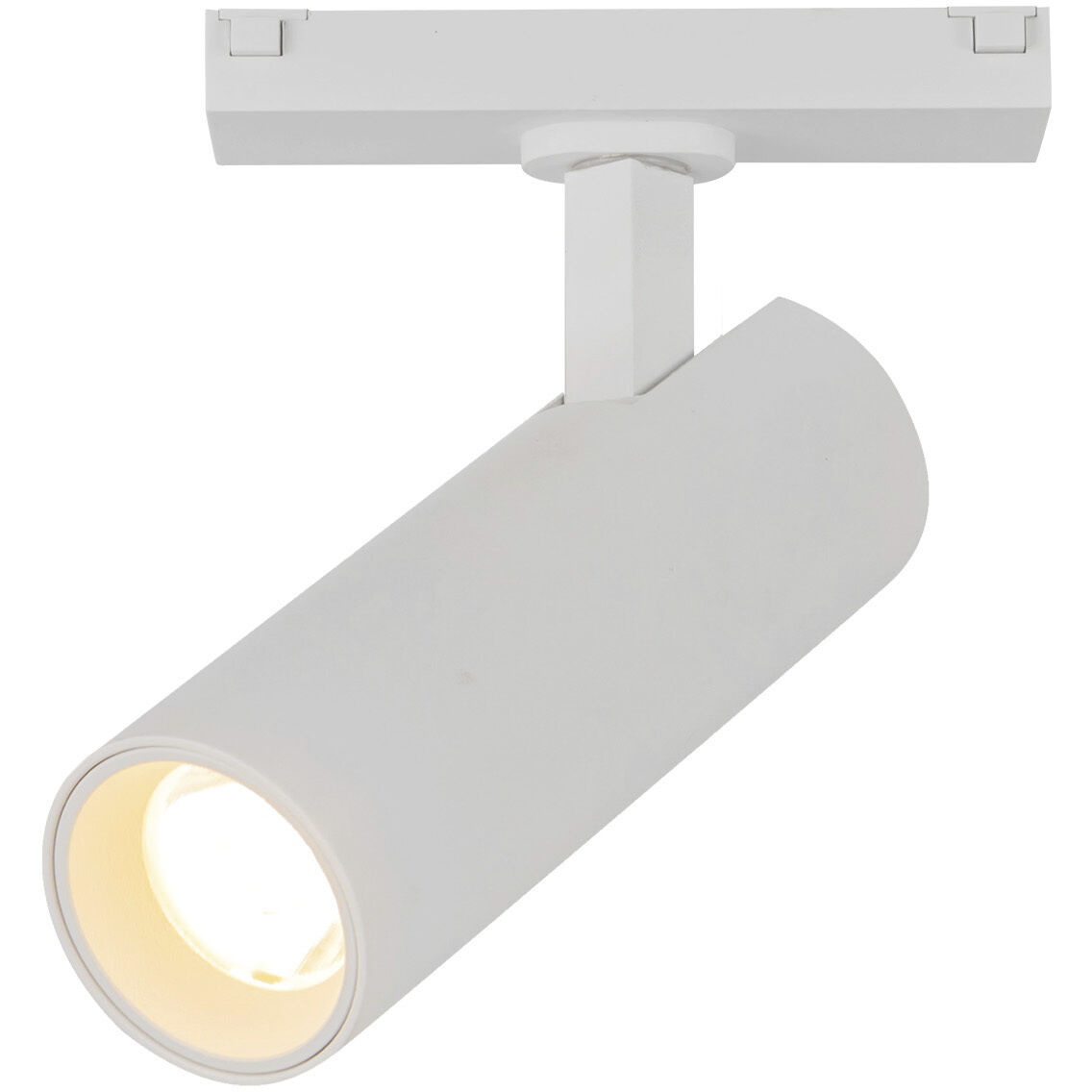 Paolo 48V DC White Trilo Track Directional Light Ceiling Light in White Baffle