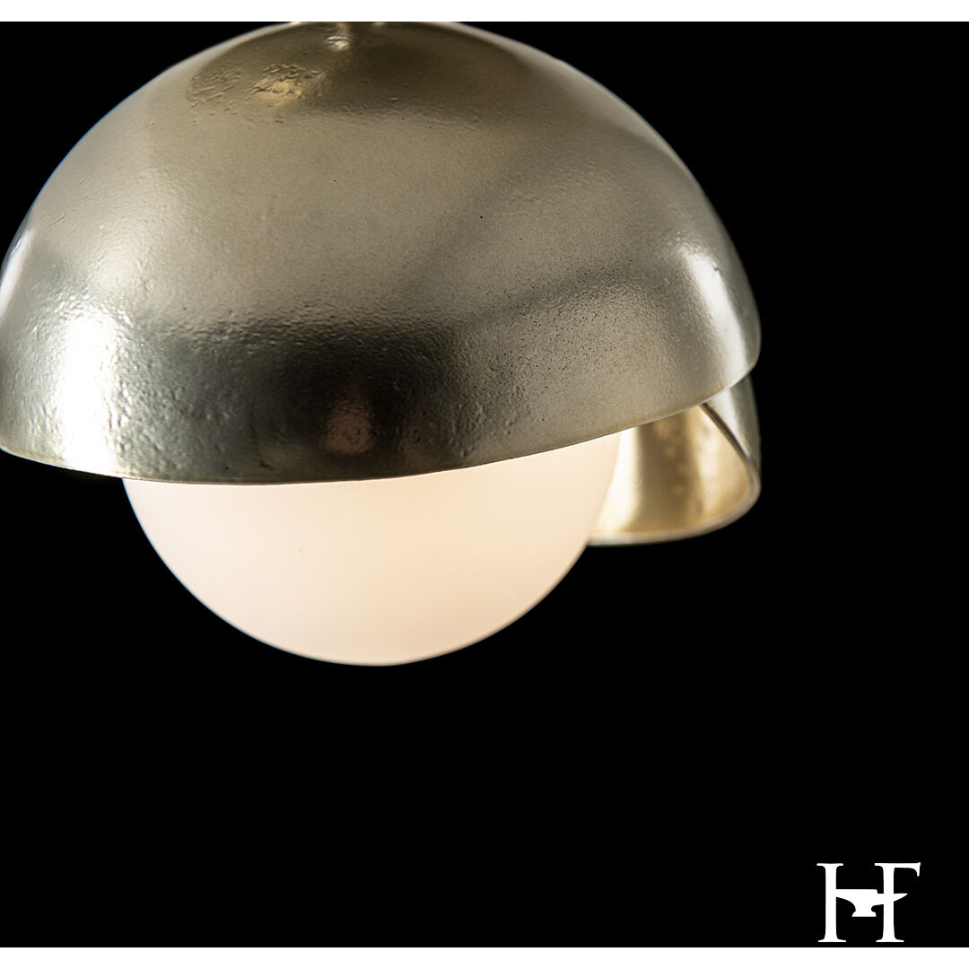 Brooklyn 1 Light 6 inch Modern Brass and Modern Brass Semi-Flush Ceiling Light