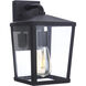 Olsen 1 Light 12 inch Midnight Outdoor Wall Lantern