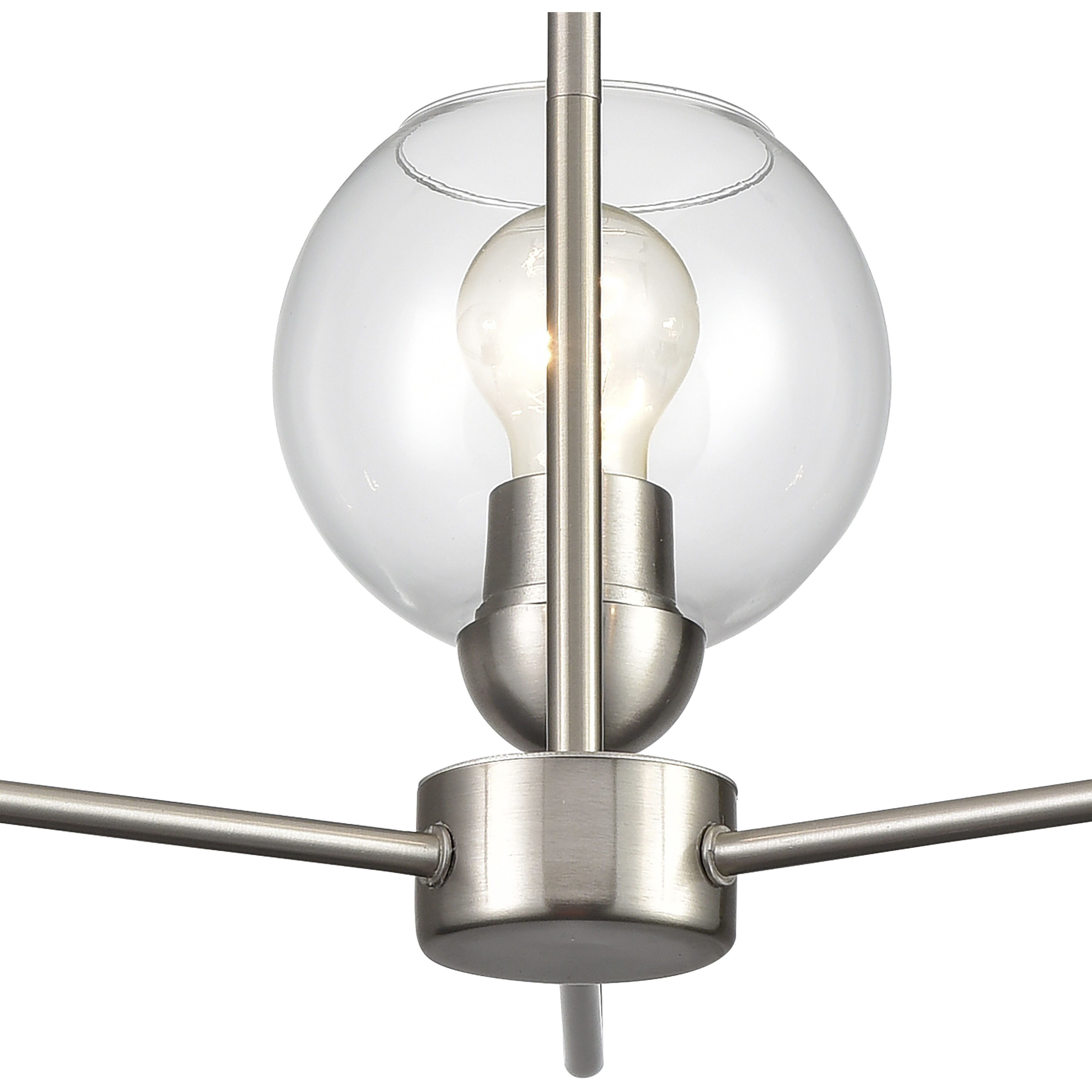 Astoria 3 Light 23 inch Brushed Nickel Chandelier Ceiling Light