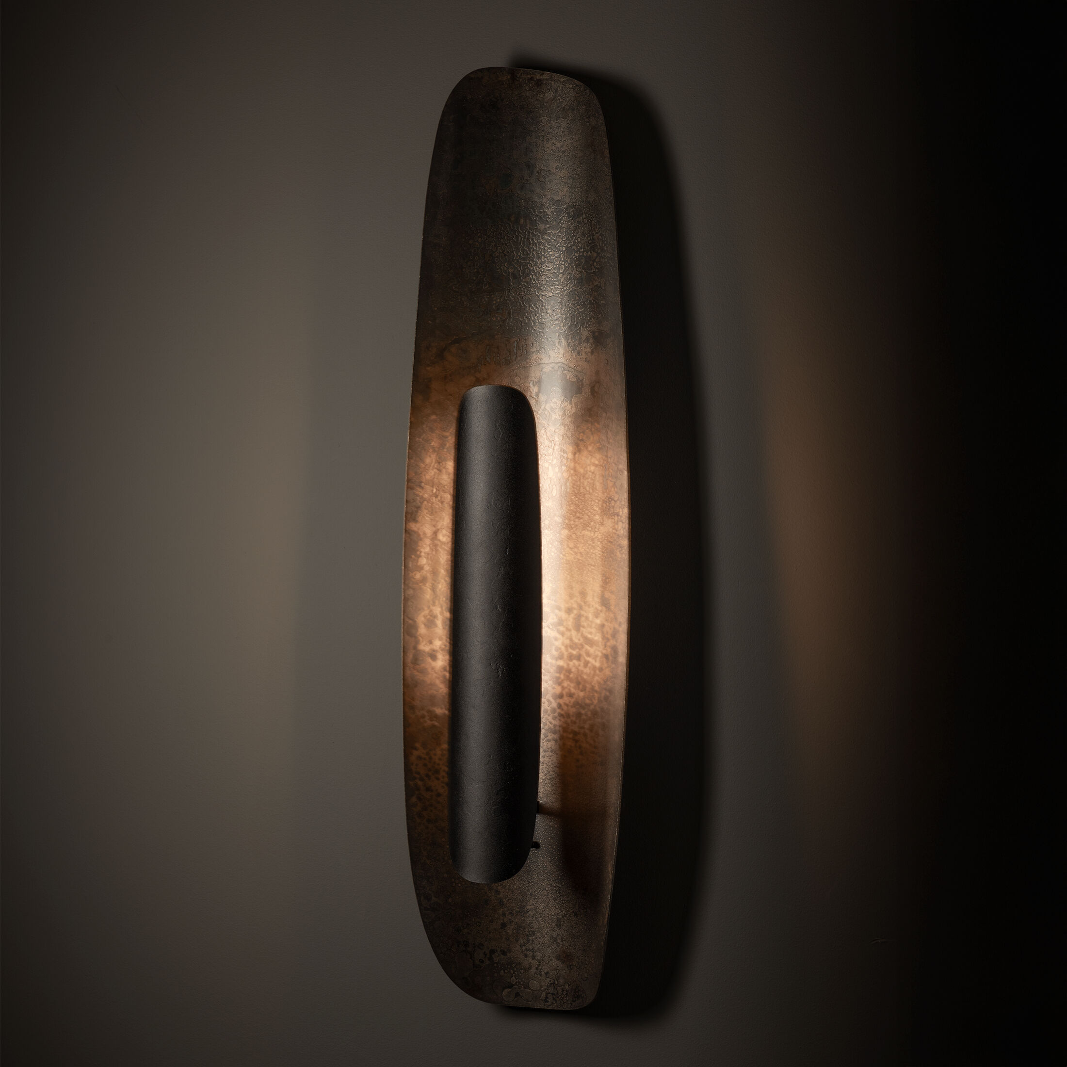 Shield LED 11.6 inch Black and Clear Steel Wall Sconce Wall Light