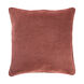 Quilted Cotton Velvet 20 X 20 inch Burgundy Pillow Kit, Square
