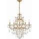 Filmore 6 Light 23 inch Antique Gold Chandelier Ceiling Light in Clear Spectra