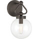 Stella 1 Light 6 inch Dark Bronze Vanity Light Wall Light