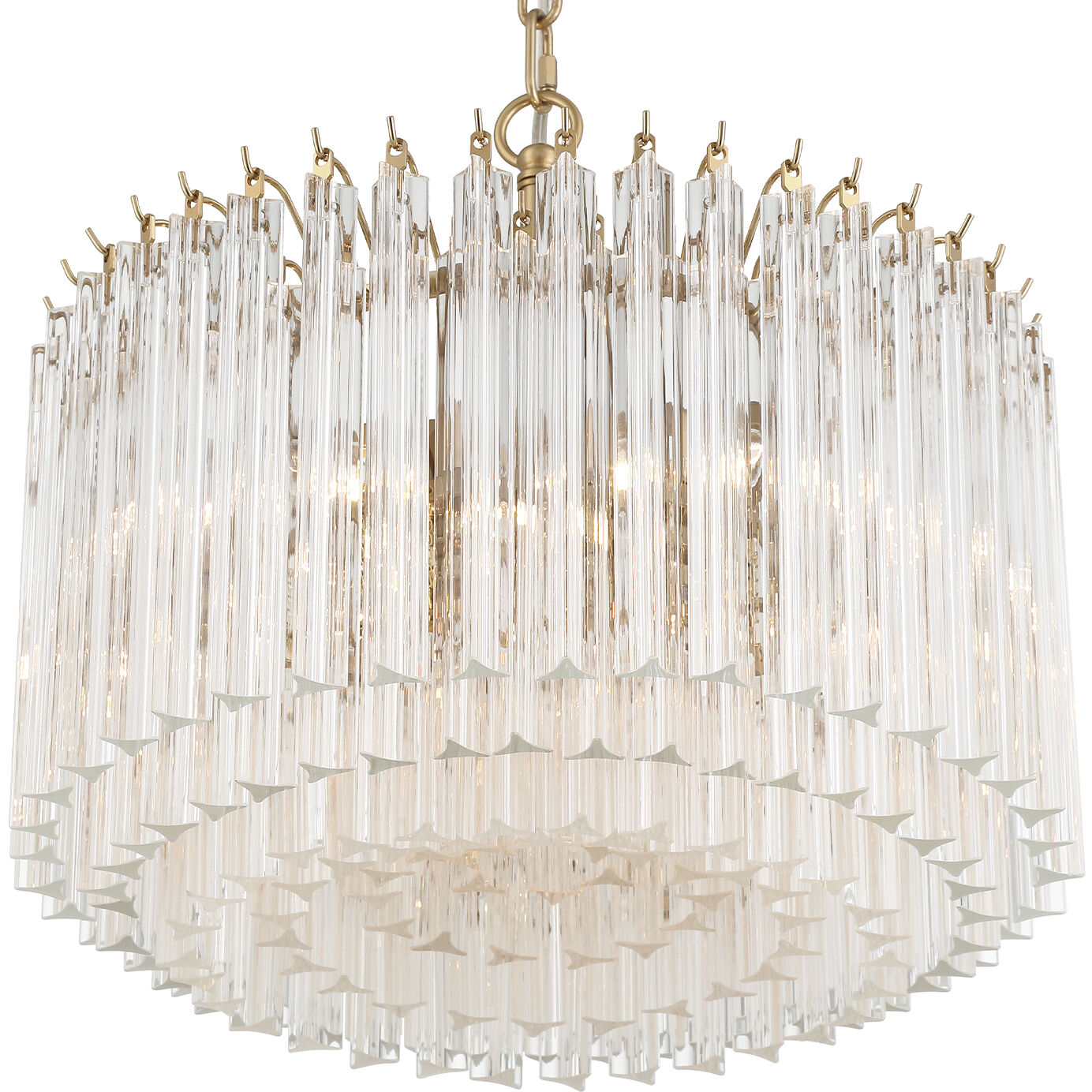 Lofton 5 Light 18 inch Aged Brass Chandelier Ceiling Light