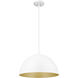 Vega Pendant Ceiling Light in Matte White