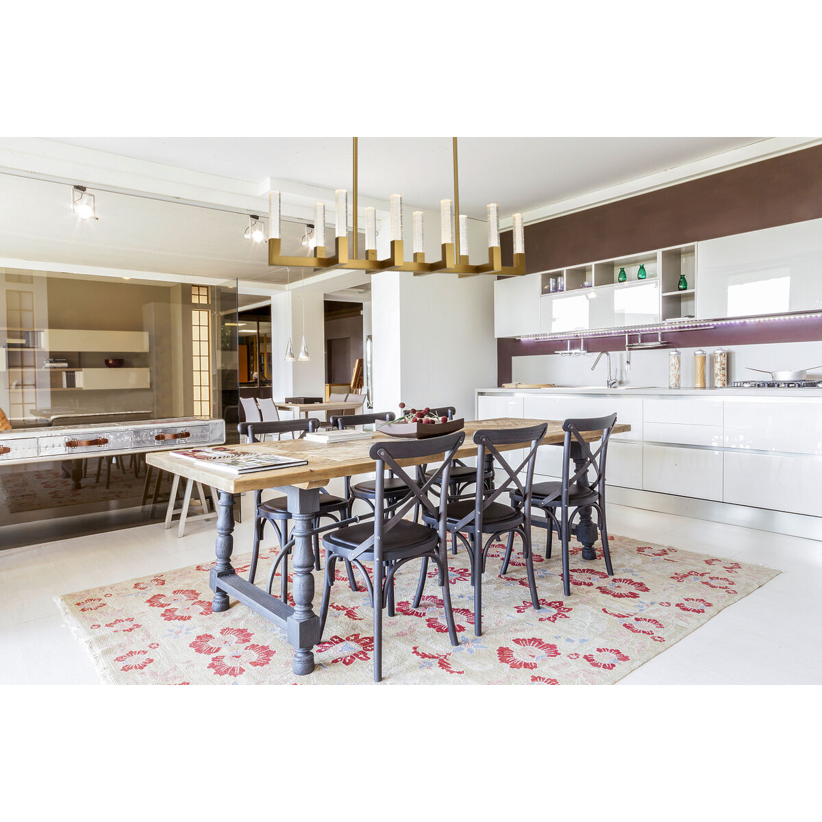 Noemi 10 Light 12 inch Satin Gold Pendant Ceiling Light