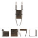 Maisonette 2 Light 8 inch Roman Bronze ADA Sconce Wall Light