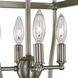 Kenmare 4 Light 12 inch Brushed Nickel Mini Chandelier Ceiling Light
