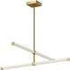 Blade LED 1 inch Brushed Gold Chandelier Ceiling Light
