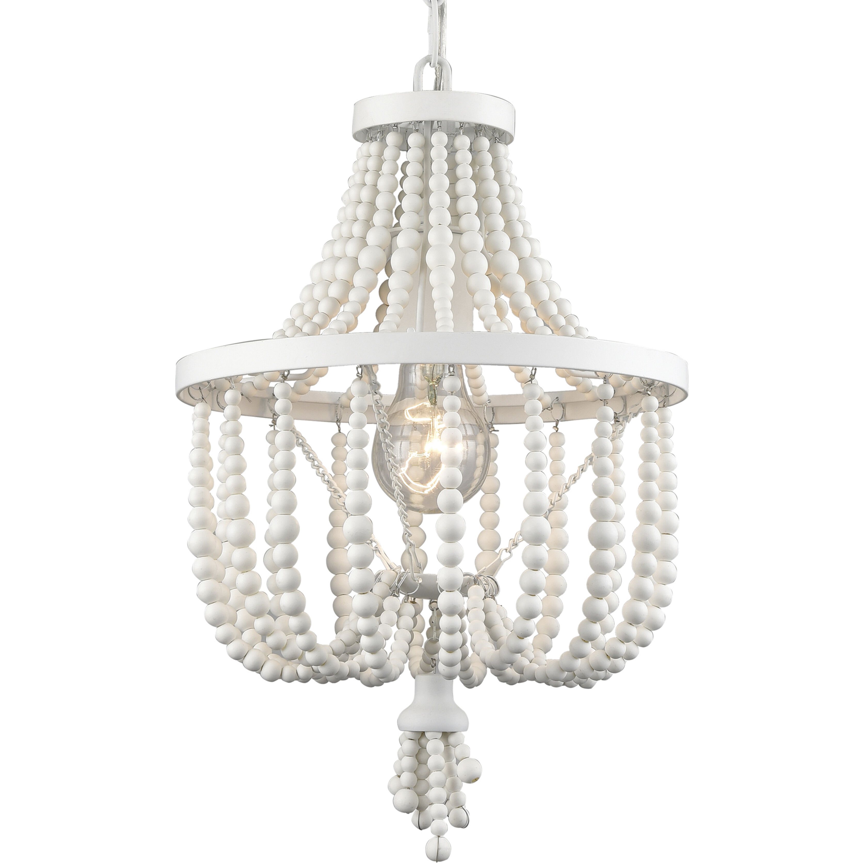 Virgin Queen 1 Light 10 inch White Pendant Ceiling Light