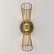 Zeta Wall Sconce Wall Light in Natural Aged Brass