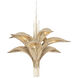 Century Palm 9 Light 38 inch Country White Chandelier Ceiling Light