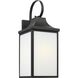 Saybrook 1 Light 21.88 inch Textured Black Outdoor Wall Fixture