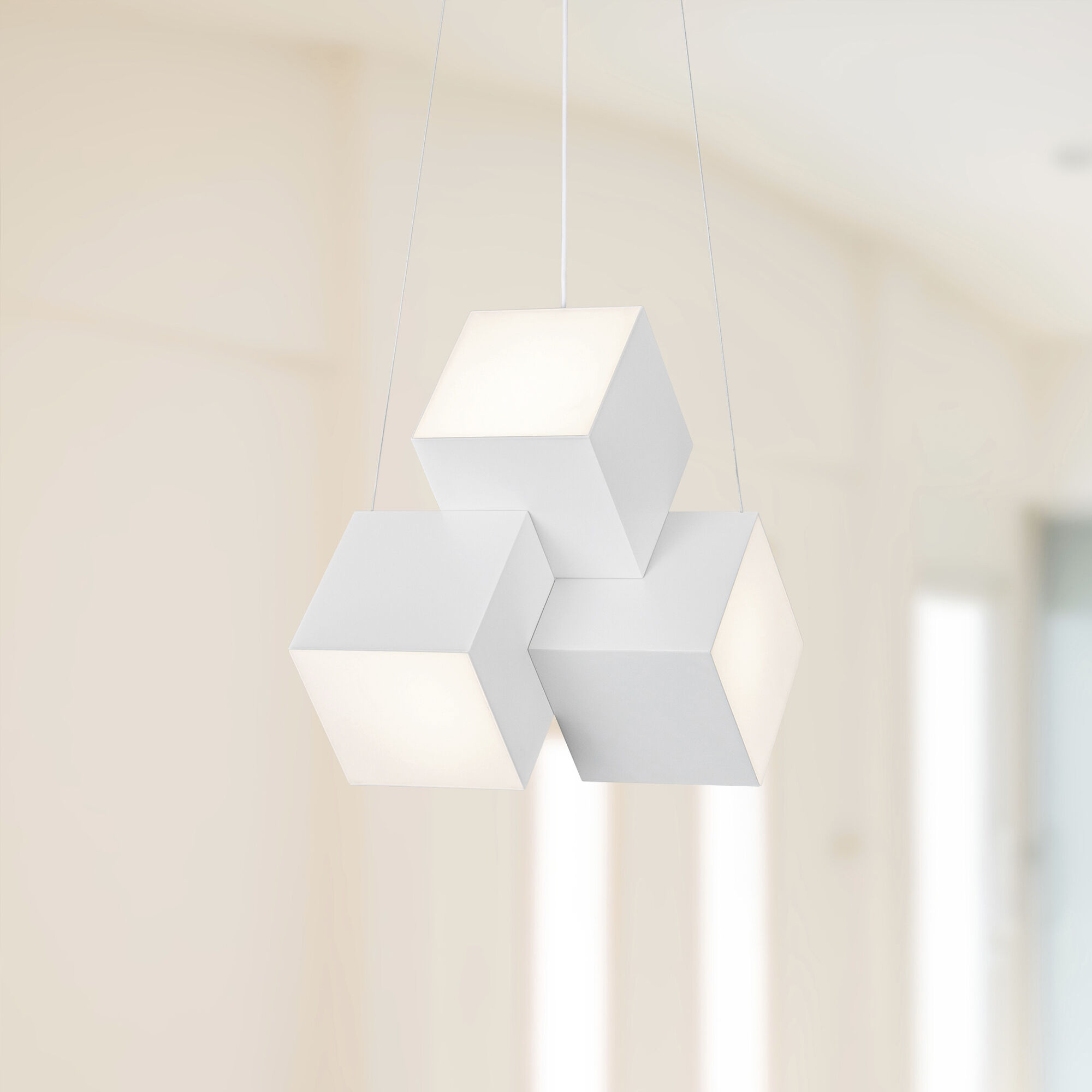 Tetra LED 11.38 inch White Pendant Ceiling Light
