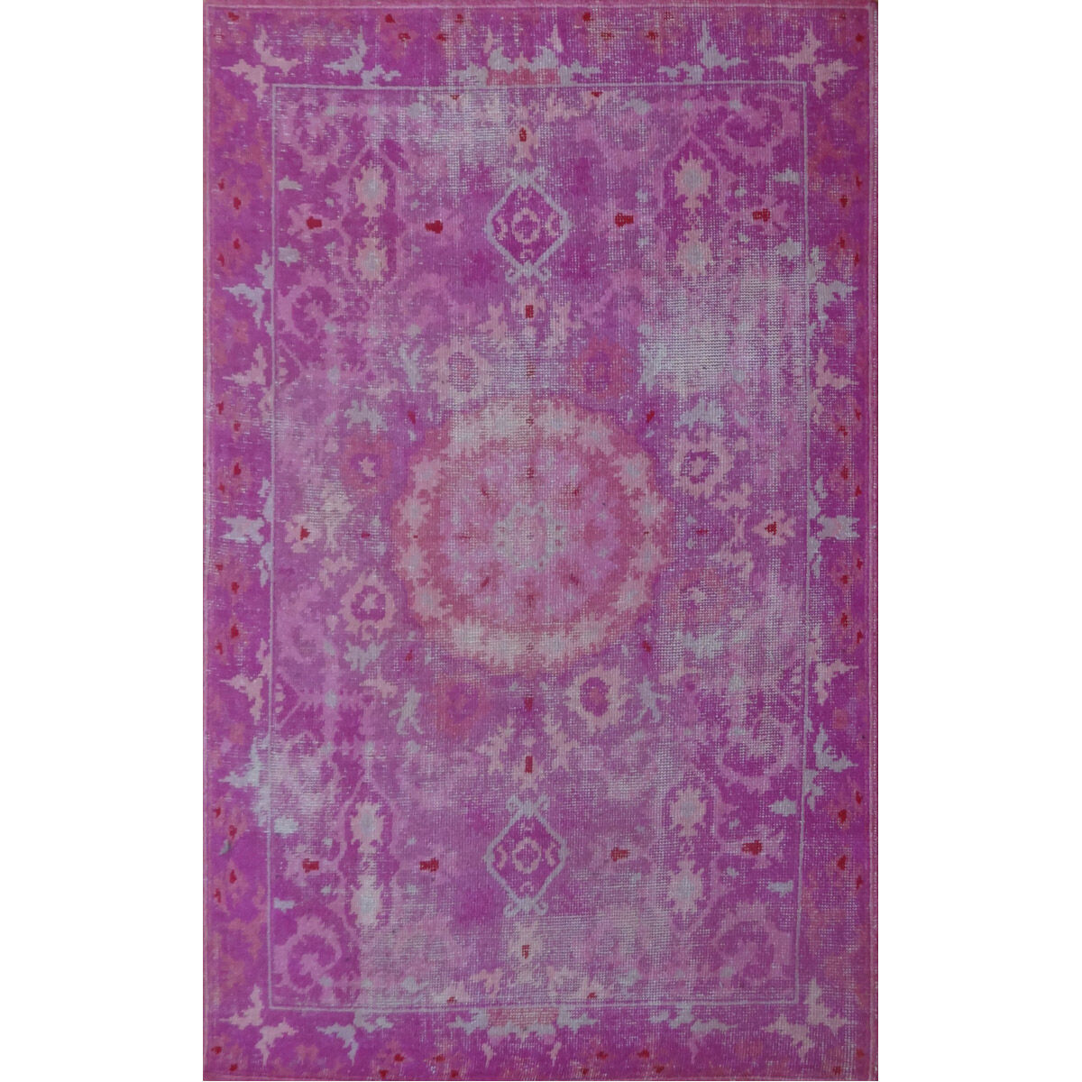 Organdie 116 X 93 inch Pink with Pink Indoor Area Rug